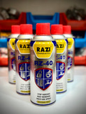 اسپری تمیزکننده و روان کننده رازی Razi-RZ-40 برای زنگ بری و تمیزکاری قطعات